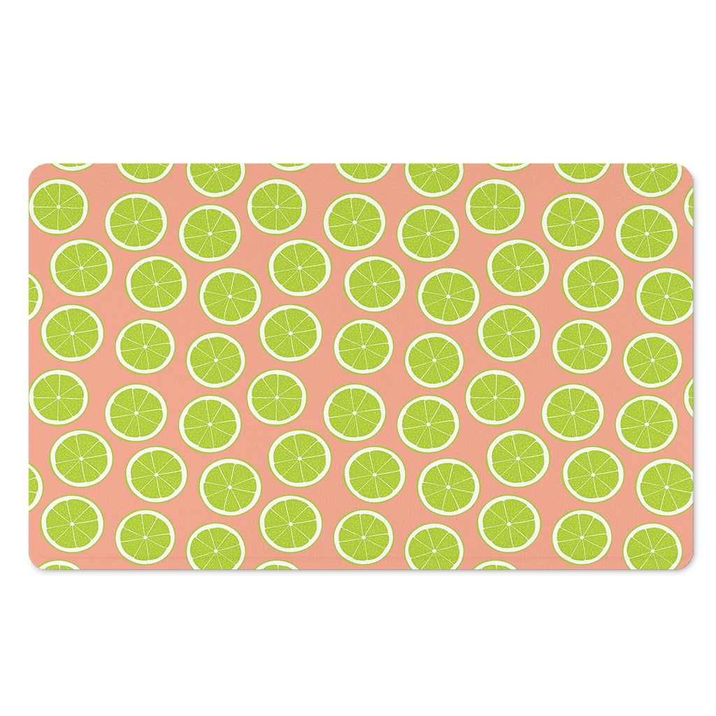 Cute Lime Pattern Print Polyester Doormat