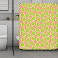 Cute Lime Pattern Print Polyester Shower Curtain
