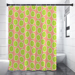 Cute Lime Pattern Print Premium Shower Curtain