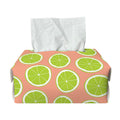Cute Lime Pattern Print Rectangle Tissue Box Cover