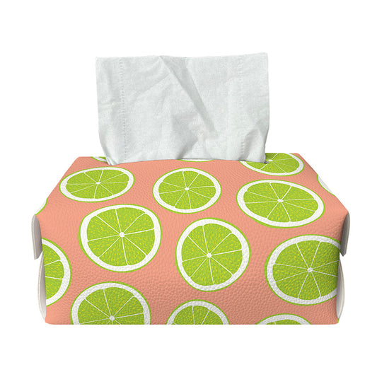 Cute Lime Pattern Print Rectangle Tissue Box Cover