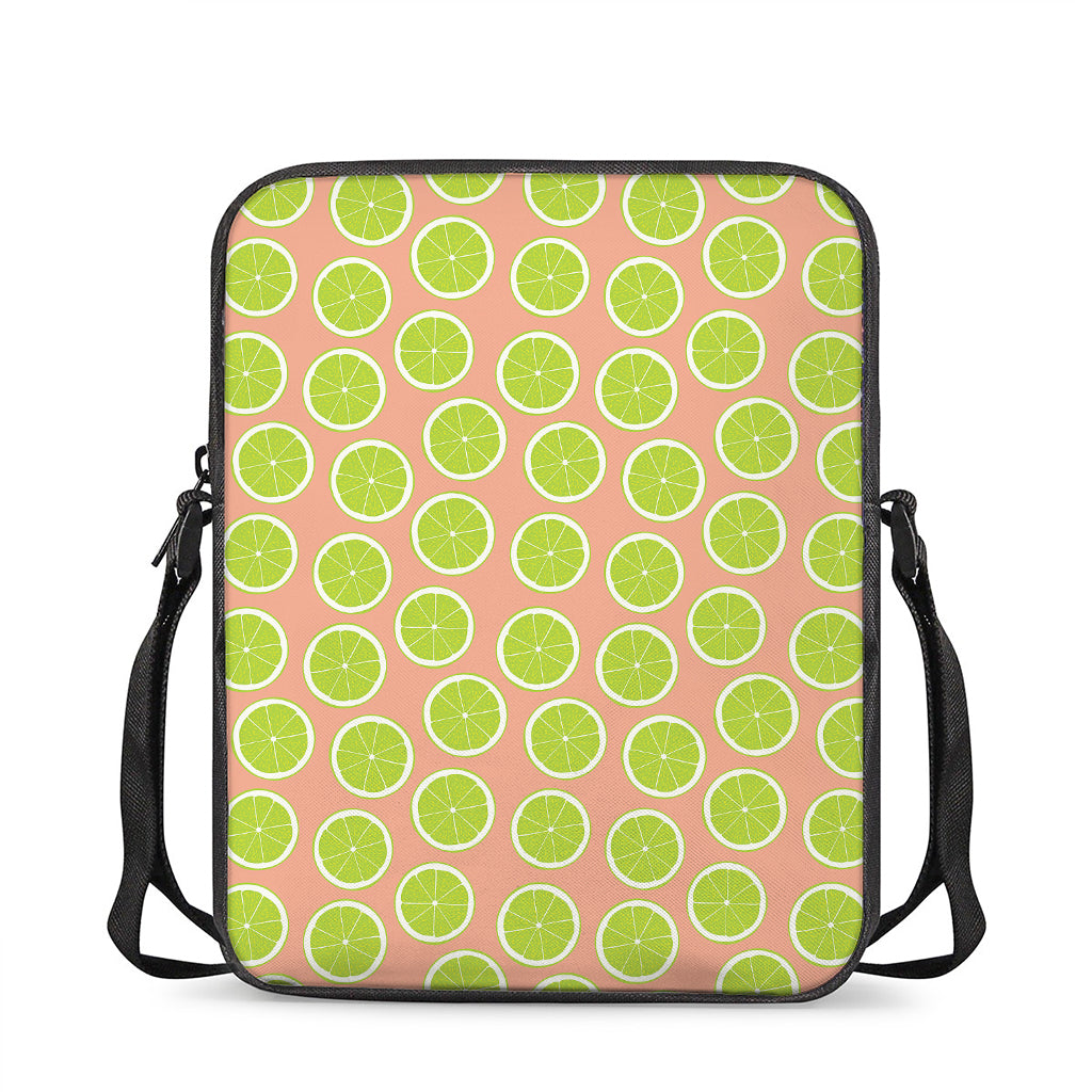 Cute Lime Pattern Print Rectangular Crossbody Bag