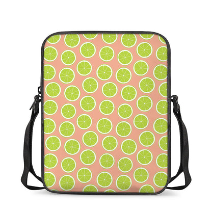 Cute Lime Pattern Print Rectangular Crossbody Bag