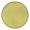 Cute Lime Pattern Print Round Floor Mat