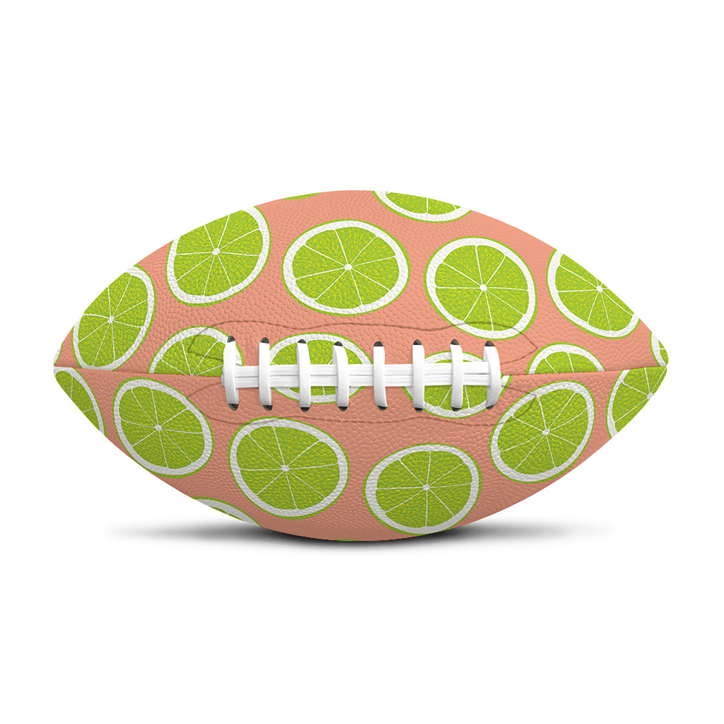 Cute Lime Pattern Print Rugby Ball