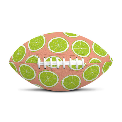 Cute Lime Pattern Print Rugby Ball
