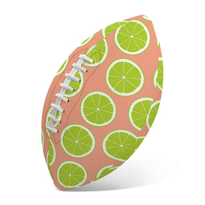 Cute Lime Pattern Print Rugby Ball