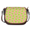 Cute Lime Pattern Print Saddle Bag