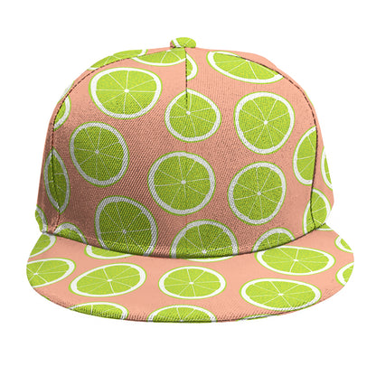 Cute Lime Pattern Print Snapback Cap