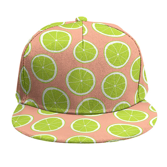 Cute Lime Pattern Print Snapback Cap