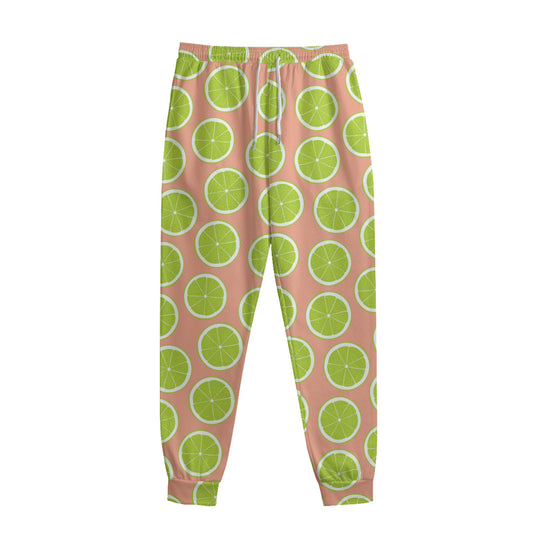 Cute Lime Pattern Print Sweatpants