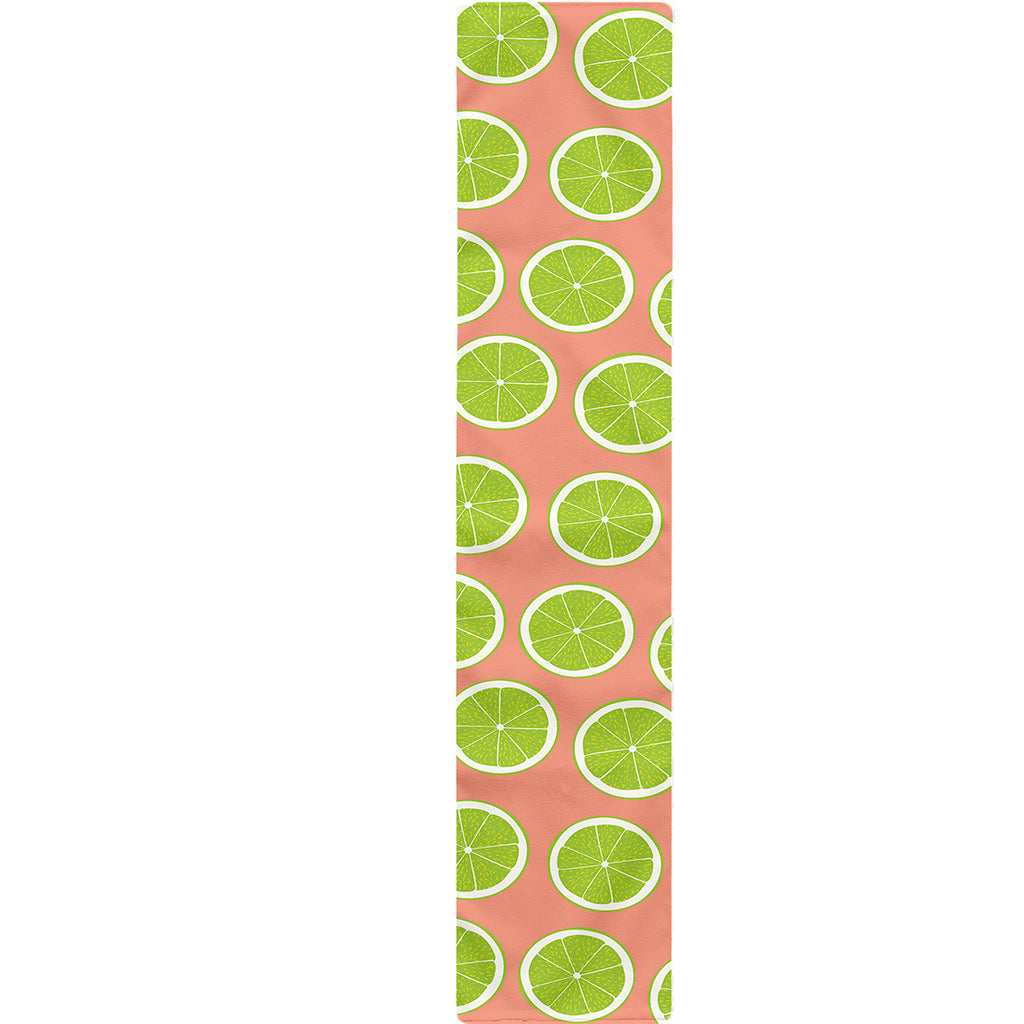 Cute Lime Pattern Print Table Runner