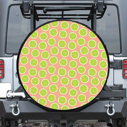 Cute Lime Pattern Print Tire Cover