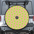 Cute Lime Pattern Print Tire Cover With Camera Hole