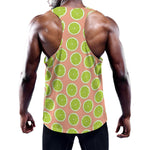Cute Lime Pattern Print Training Tank Top
