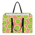 Cute Lime Pattern Print Utility Tote Bag
