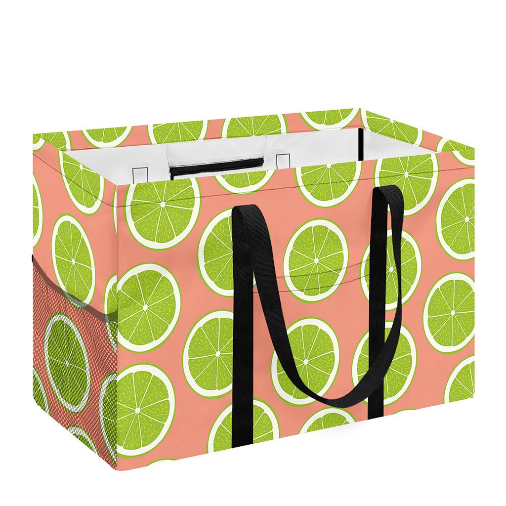 Cute Lime Pattern Print Utility Tote Bag
