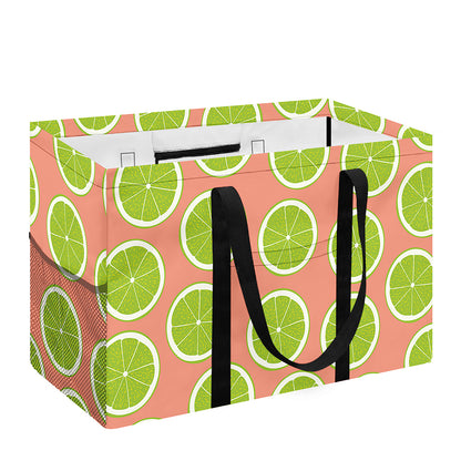 Cute Lime Pattern Print Utility Tote Bag