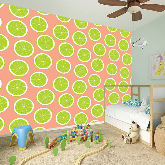 Cute Lime Pattern Print Wall Sticker