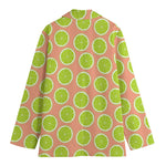 Cute Lime Pattern Print Women's Blazer
