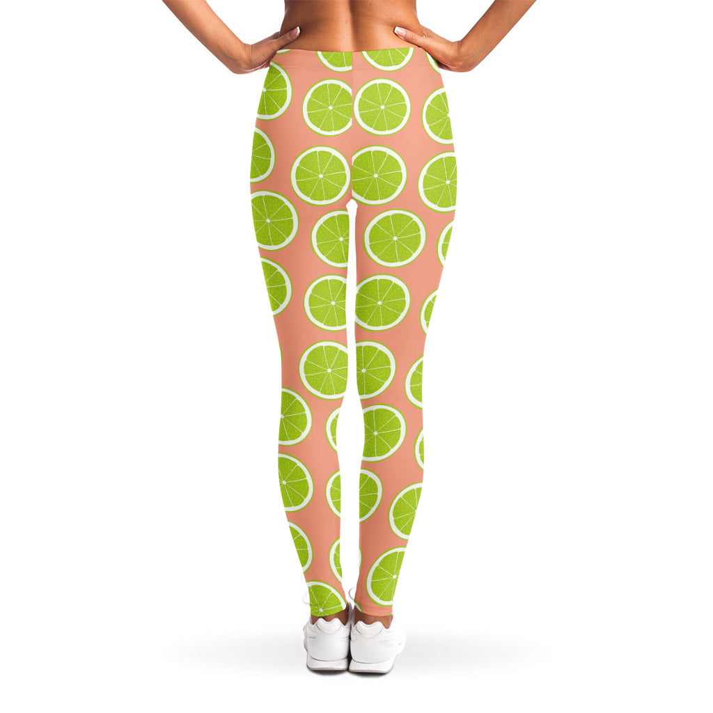 Cute Lime Pattern Print Women's Leggings
