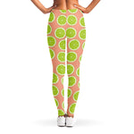 Cute Lime Pattern Print Women's Leggings