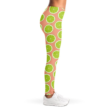 Cute Lime Pattern Print Women's Leggings