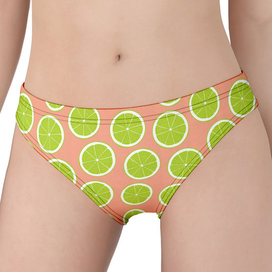 Cute Lime Pattern Print Women's Panties