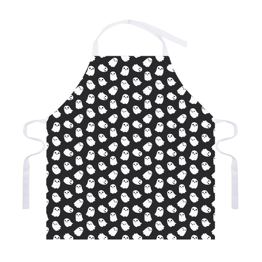 Cute Little Ghost Pattern Print Adjustable Apron