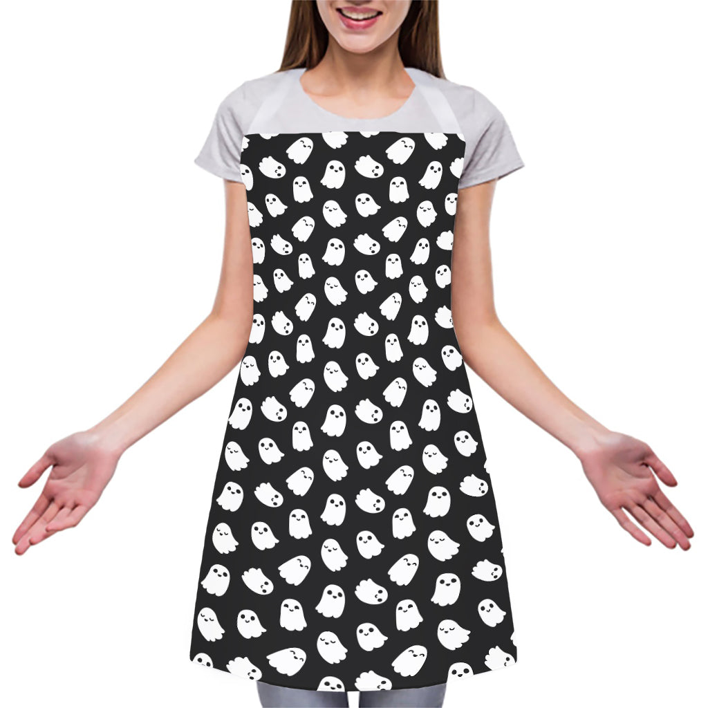 Cute Little Ghost Pattern Print Adjustable Apron