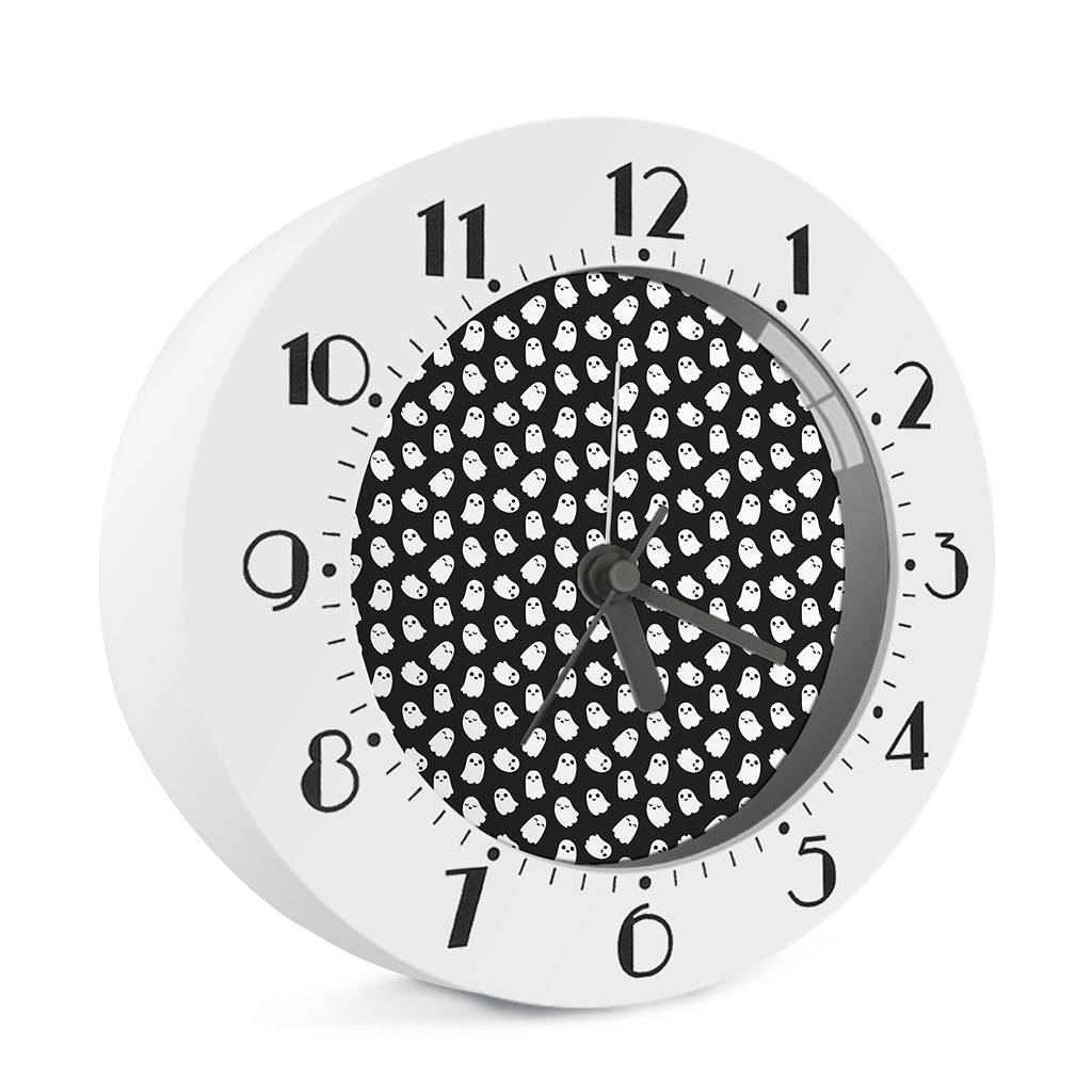 Cute Little Ghost Pattern Print Alarm Clock