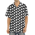 Cute Little Ghost Pattern Print Aloha Shirt