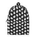 Cute Little Ghost Pattern Print School Backpack