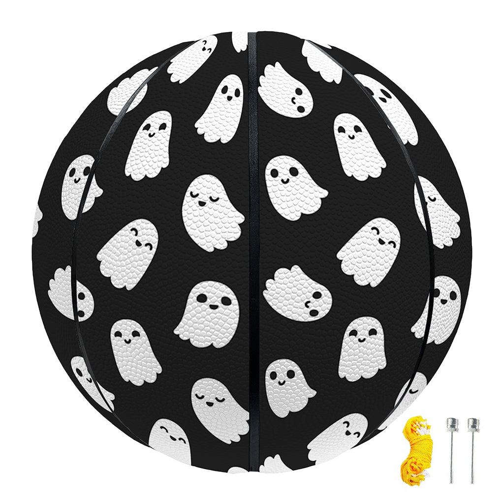 Cute Little Ghost Pattern Print Basketball