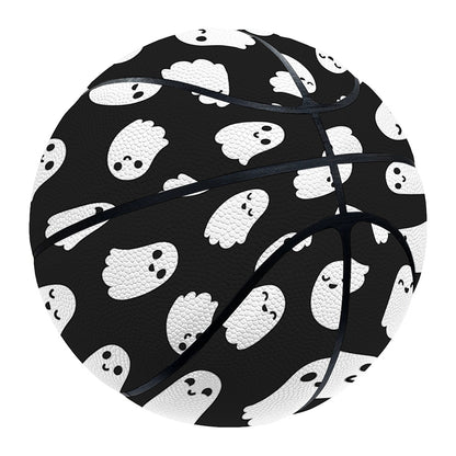 Cute Little Ghost Pattern Print Basketball