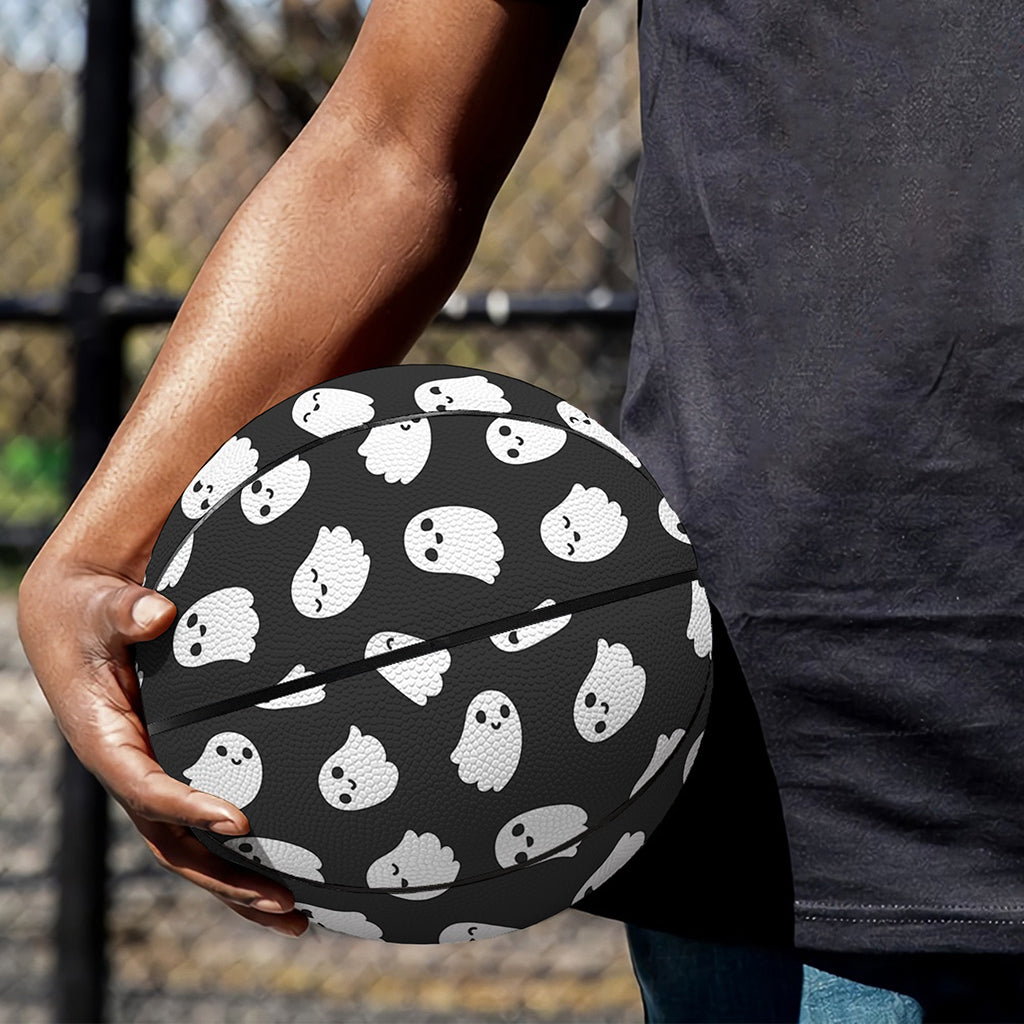 Cute Little Ghost Pattern Print Basketball