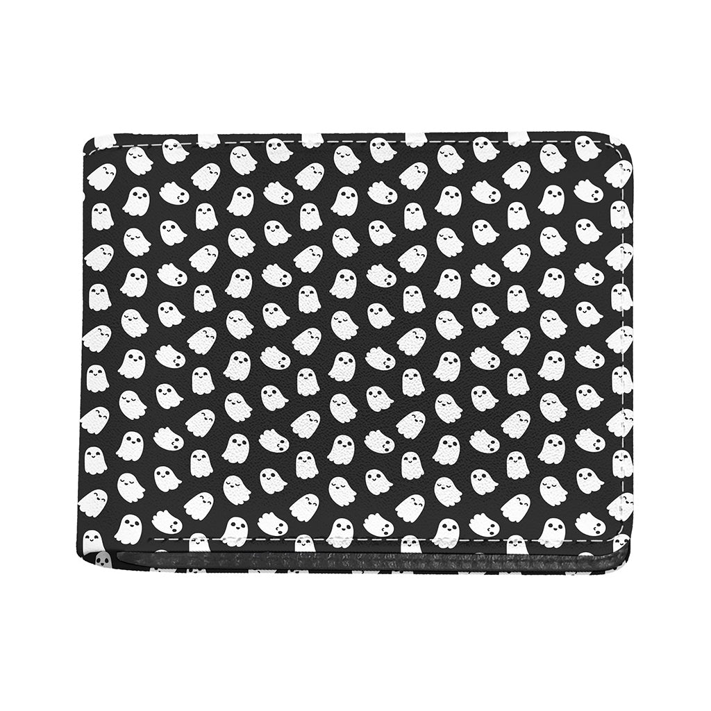 Cute Little Ghost Pattern Print Bifold Wallet