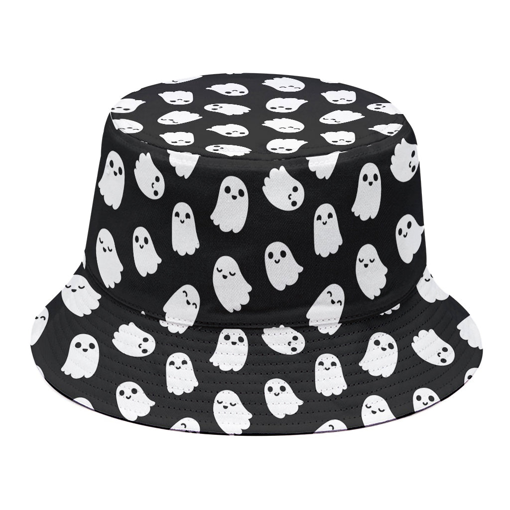 Cute Little Ghost Pattern Print Bucket Hat