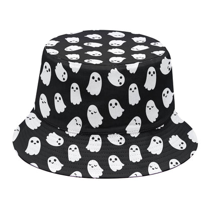Cute Little Ghost Pattern Print Bucket Hat