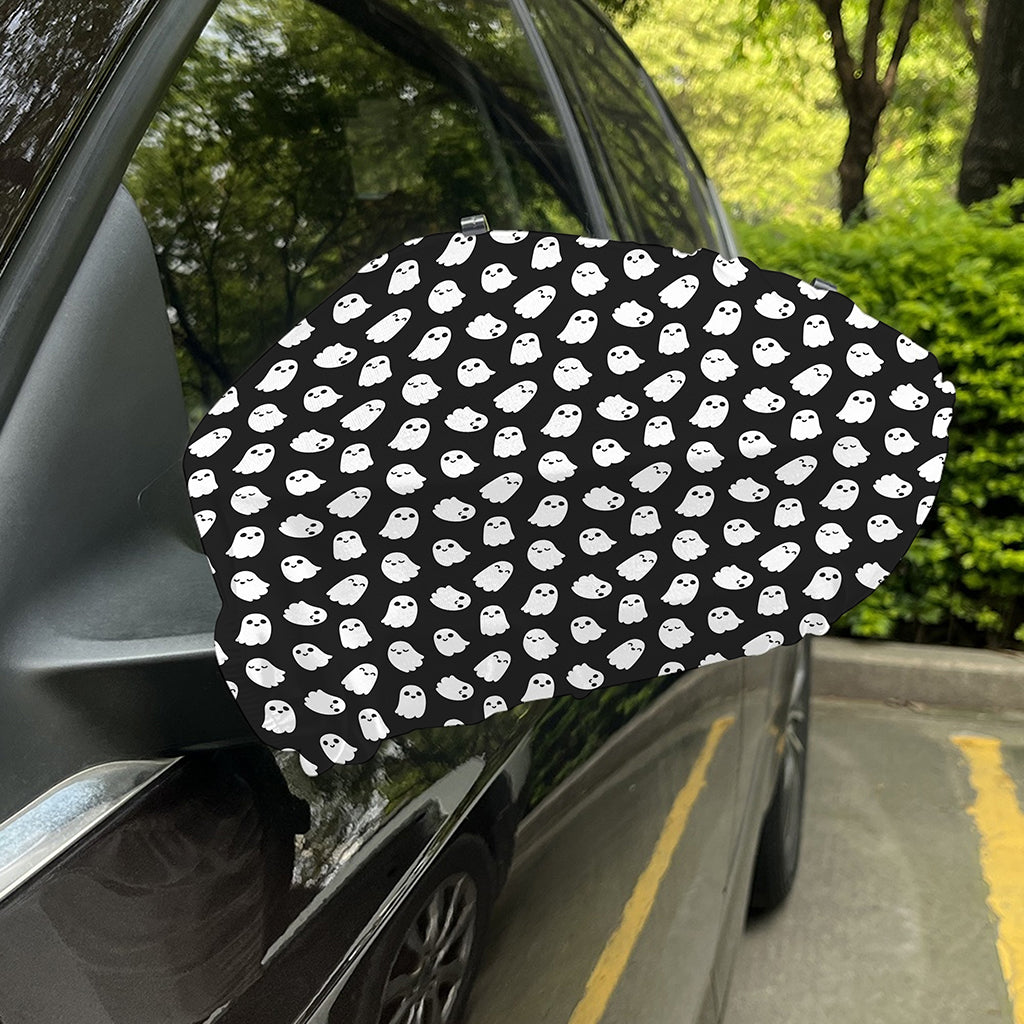 Cute Little Ghost Pattern Print Car Side Mirror Covers