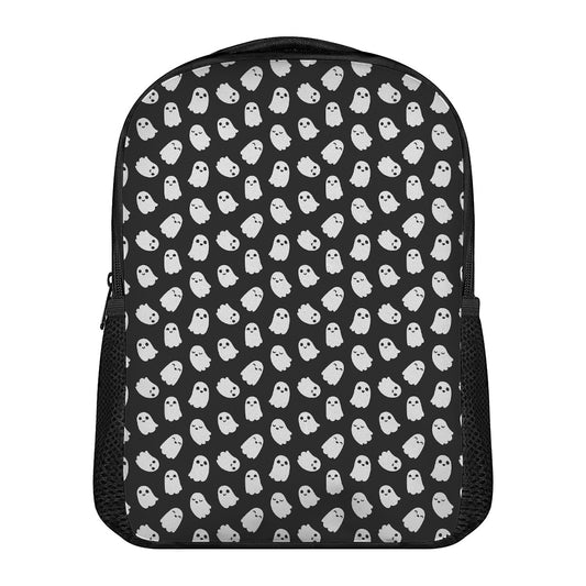 Cute Little Ghost Pattern Print Casual Backpack