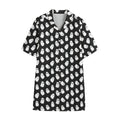 Cute Little Ghost Pattern Print Cotton Hawaiian Shirt