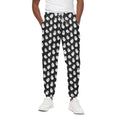 Cute Little Ghost Pattern Print Cotton Sweatpants