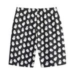 Cute Little Ghost Pattern Print Cotton Shorts