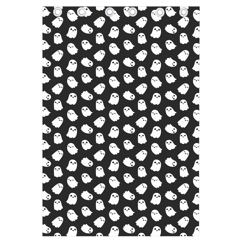 Cute Little Ghost Pattern Print Curtain