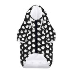 Cute Little Ghost Pattern Print Dog Zip Up Hoodie