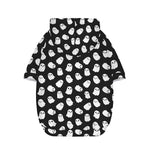 Cute Little Ghost Pattern Print Dog Zip Up Hoodie