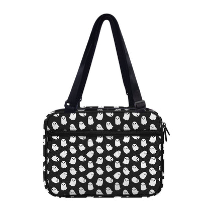 Cute Little Ghost Pattern Print Double Strap Bible Bag
