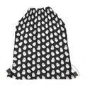 Cute Little Ghost Pattern Print Drawstring Bag