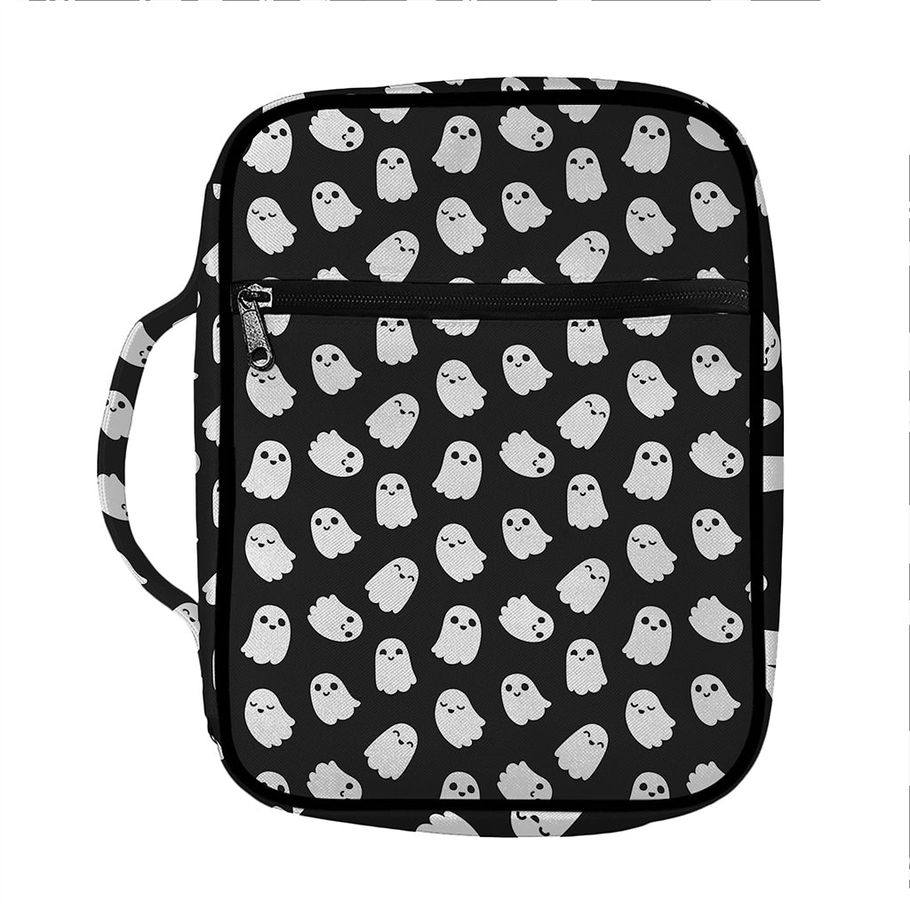 Cute Little Ghost Pattern Print Front Pocket Bible Bag